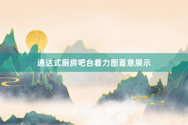 通达式厨房吧台着力图蓄意展示