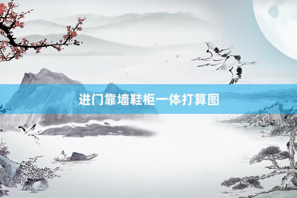 进门靠墙鞋柜一体打算图